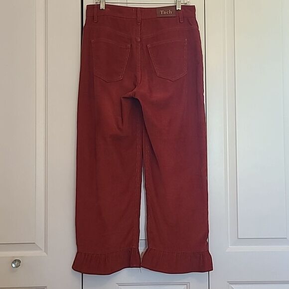 Tach Clothing Palma Pant Ruffle Corderoy Rust Colored Size L - Picture 8 of 14